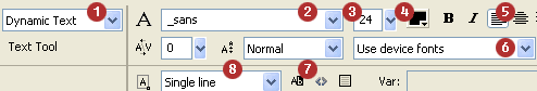 Picking the options for the dynamic text field.