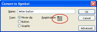 Convert to Symbol window.