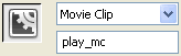 The Instance name of the movie clip that will be used to start playing the game.